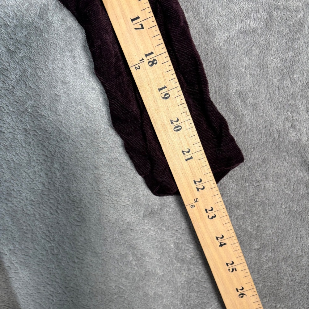 Vntg Nostalgia Plum Purple Velvet Embroidered Maxi Dress Fits M Y2K Goth‎ Grunge - Picture 11 of 13